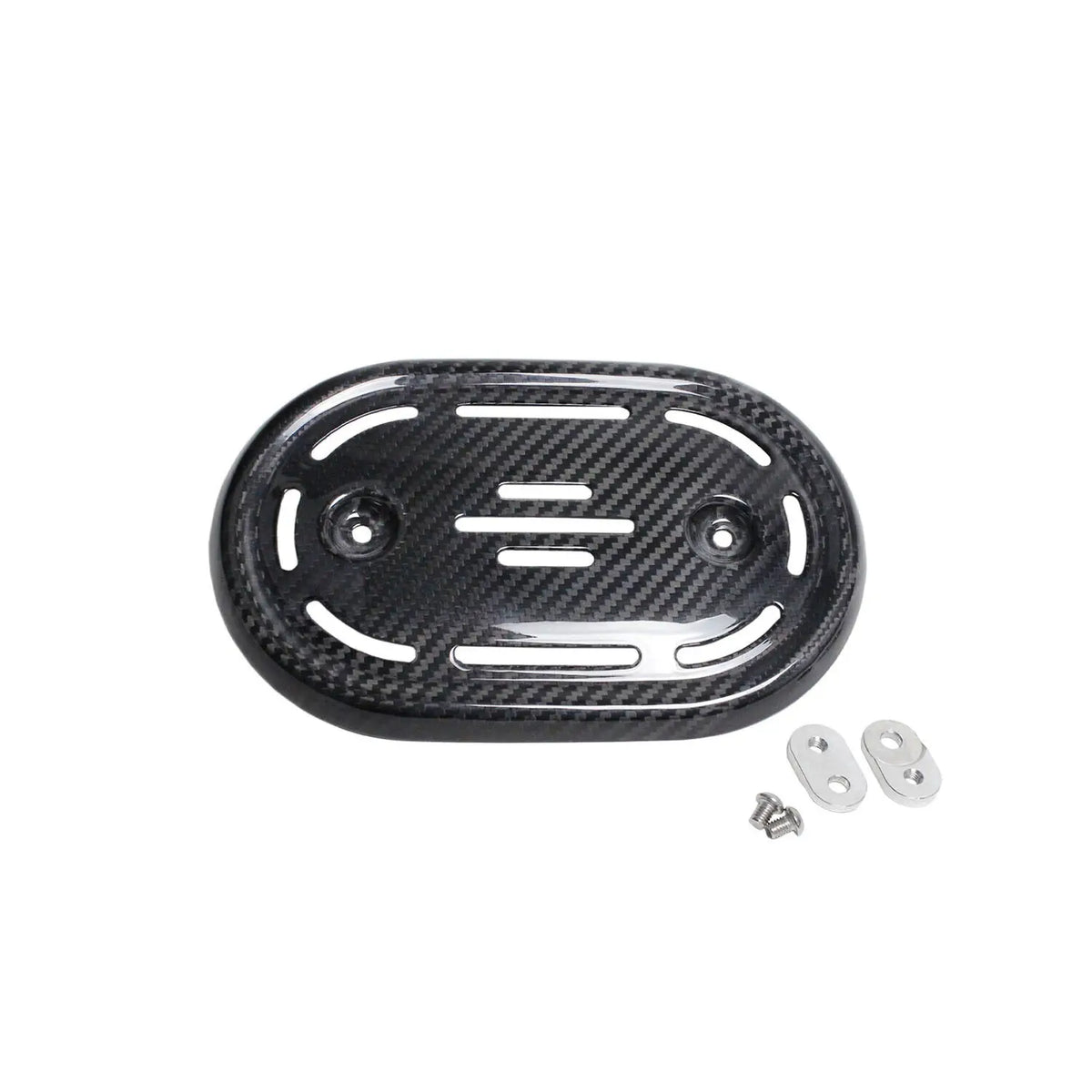 Couvercle de filtre à air ovale carbone pour Harley CVO Touring Softail - vue 2