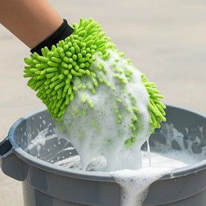 Gants/Éponge de Lavage Microfibre Sans Rayures - Moto, Vélo Électrique, Auto – photo 5/8