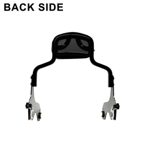Sissy-bar mini profil bas style club à déverrouillage rapide pour Harley Low Rider - vue 3