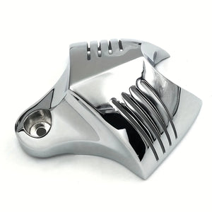 Cache de klaxon aluminium pour Harley Big Twin - vue 2