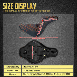 Selle Deux-Places Conducteur/Passager - Harley-Davidson Softail Breakout & Fat Boy 2018-2025 – photo 5/11
