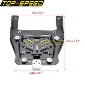 Platine de fixation noire pour bagagerie de Harley Pan America - vue 2