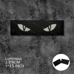Écusson tactique phosphorescent yeux de chat - vue 18