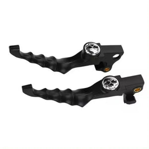 Leviers de frein et d'embrayage design tête de mort pour Harley Sportster 1200/883 2004-2015 – photo 5/6