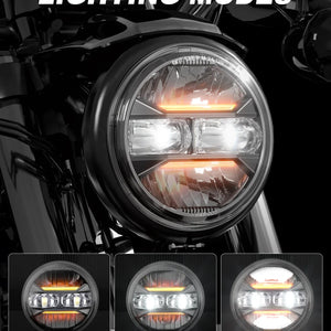 Phare LED 5,75 pouces pour Harley Sportster Dyna - vue 1