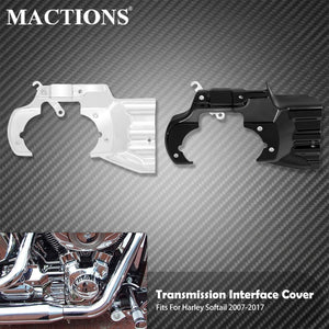Cache d'interface de transmission moteur - Harley Softail Fat Boy FLSTF, Classic Deluxe 2007-2017, Slim FLS, Standard FXST – photo 1/8