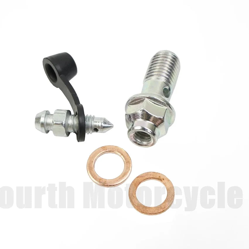 Boulons banjo M10x1,25 pour durite de frein, universels, frein et embrayage moto