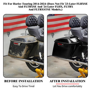 Sacoches Rigides Étirées 4 pouces avec Clés - Harley-Davidson Touring 2014-2024 – photo 4/8