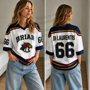 T-shirt jersey col V Briar University femme - vue 3