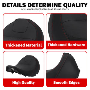 Selle solo conducteur noire pour Harley-Davidson Touring CVO - vue 5
