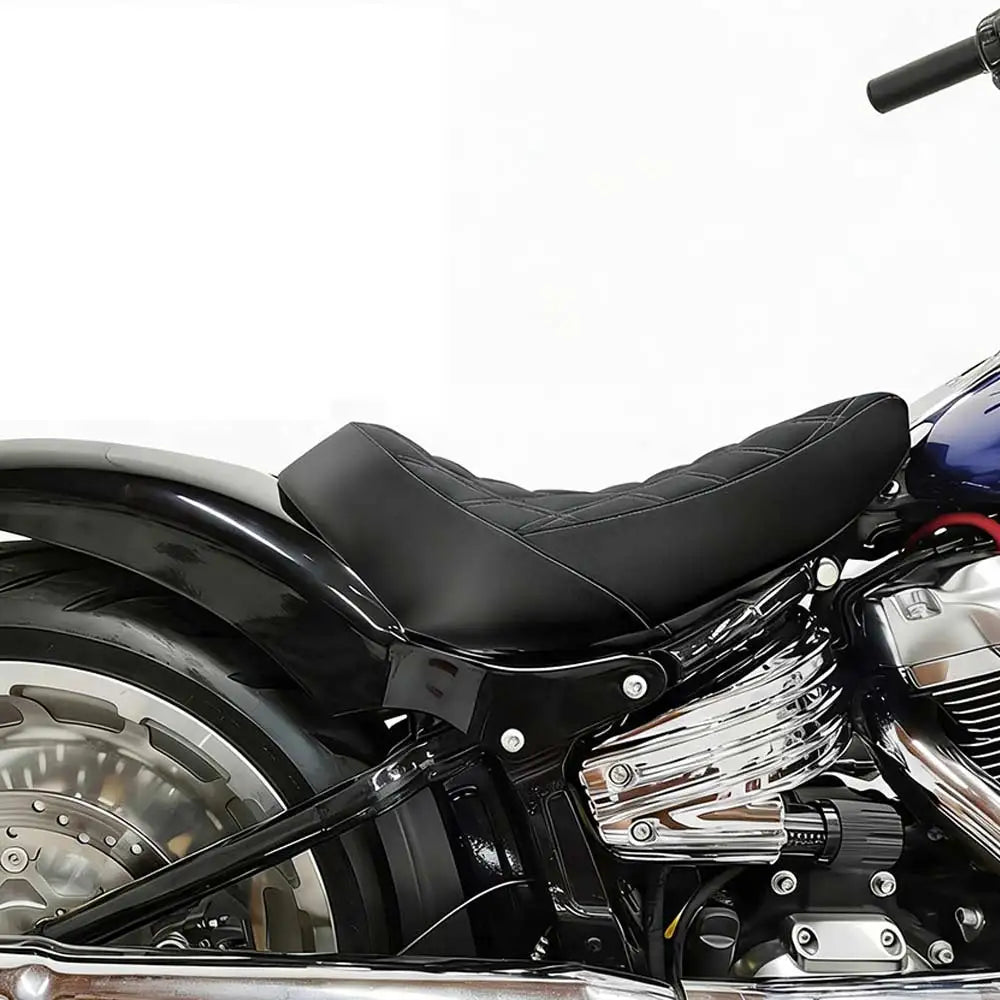Selle solo pilote matelassée motif diamant pour Harley-Davidson Softail (2018 et +)