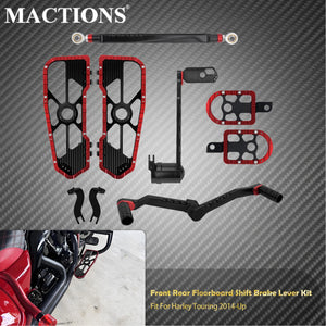 Kit planchers conducteur, repose-pieds passager et levier de frein/sélecteur pour Harley-Davidson Touring 2008-2025 – photo 7/14