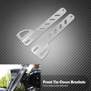 Supports avant d'arrimage (tie down) - Harley Softail 2000-2024, Breakout, Fat Boy, Standard, Slim FLFB, FXBB – photo 8/8