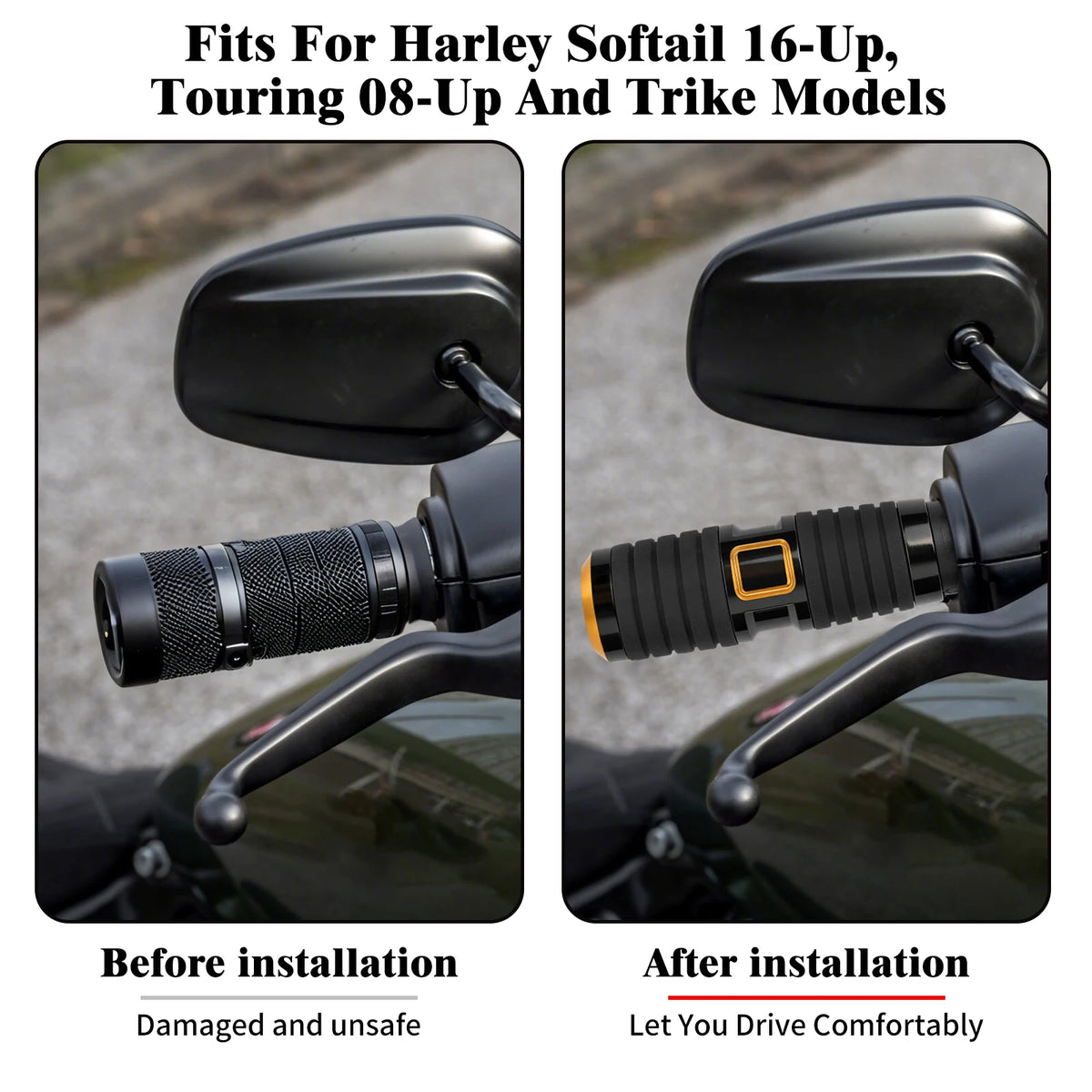 Poignées Électroniques 1'' pour Guidon - Harley-Davidson Touring, Trike 2008-2025, Softail 2016-2024 et Modèles CVO – photo 2/6