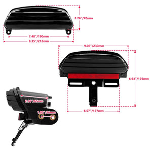 Feu arrière tri-bar LED pour Harley Softail - vue 6