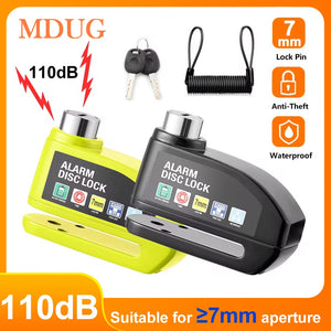 Bloque-disque moto avec alarme 110 dB - antivol frein étanche - vue 1