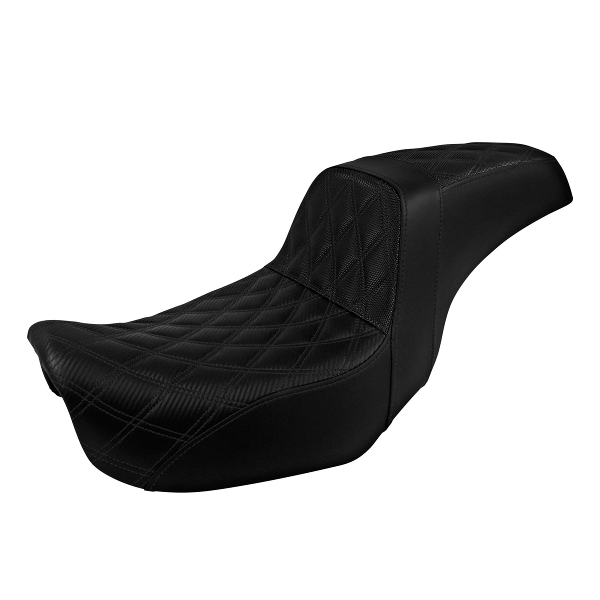 Selle type saddle pour Harley-Davidson Dyna Street Bob / Fat Bob (2006-2017)