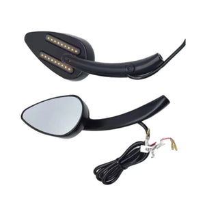 Rétroviseur latéral noir avec clignotant LED ambre intégré sur une Harley-Davidson Pan America - vue 6