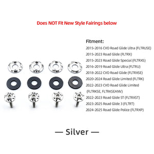 Boulons de Pare-brise Titane pour Harley Road Glide 2015-2025 – photo 8/12