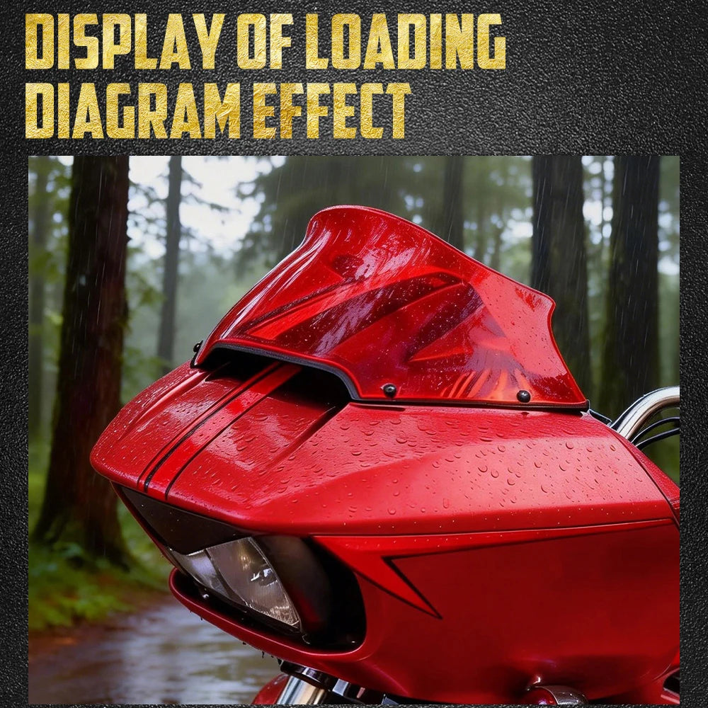Déflecteur de Vent 9" pour Pare-Brise - Harley-Davidson Touring Road Glide 2015-2023 – photo 2/11