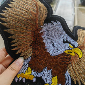 Écusson brodé aigle punk biker à repasser sur jean ou veste - vue 3