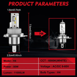 Ampoules LED H4 pour Harley - vue 3