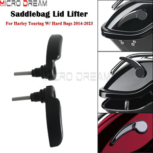 Kit de leviers releveurs de couvercle de sacoche pour Harley Touring - vue 3