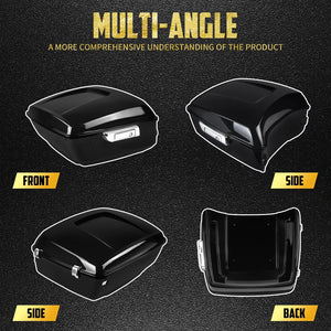 Top Case King Tour Trunk 13,7" avec Doublure Moquette - Harley-Davidson Touring CVO 2014-2025 – photo 3/8