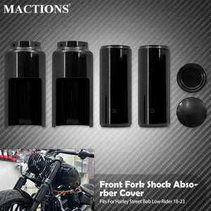 Caches de Fourche Avant Haut/Bas en Aluminium - Harley-Davidson Softail Street Bob & Low Rider 2018-2025 – photo 1/7