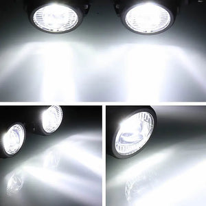 Phares LED additionnels antibrouillard universels pour moto, 4000 lumens 12V - vue 3