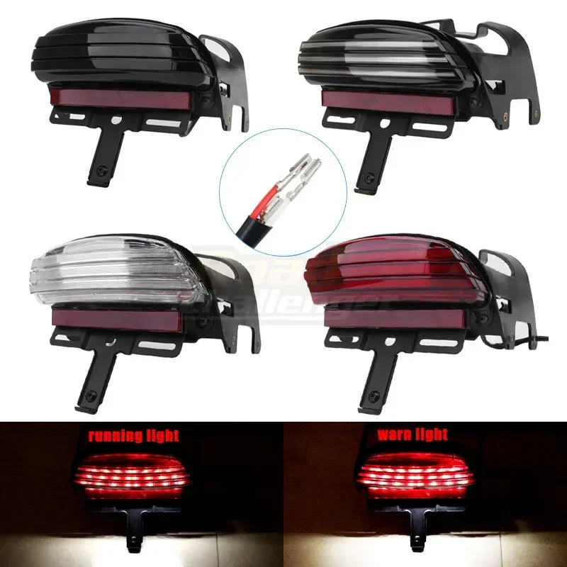 Feu arrière LED tri-bar pour Harley Dyna Fat Bob - vue 2