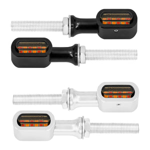 Feu arrière LED universel homologué E, stop et clignotant, pour motos Harley et customs - vue 3