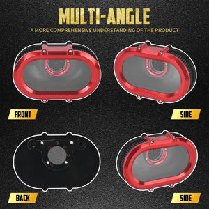 Filtre à Air avec Anneaux Décoratifs Interchangeables - Harley-Davidson Touring, Softail, Dyna, Sportster, Trike – photo 3/26