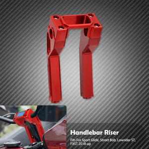 Risers de guidon 8 pouces avec passage pour compteur digital - Harley-Davidson Softail FLSB, FXBB, FXST 2018-2023 – photo 8/9