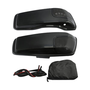 Couvercles de sacoches cavalières avec découpes haut-parleurs 5x7 pouces pour Harley Touring 2014-2024 - vue 6