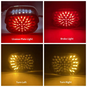 Feu arrière LED lay down pour Harley Softail Dyna Touring - vue 6