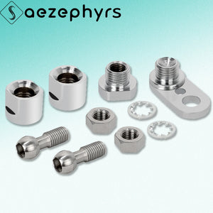 Kit de supports pivotants de déport de clignotants avant - Harley Softail, Sportster, Dyna – photo 1/7