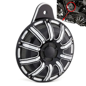 Klaxon avec cache aluminium pour Harley Big Twin - vue 4