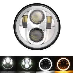 Phare LED 5,75 pouces pour Harley Sportster Dyna - vue 10