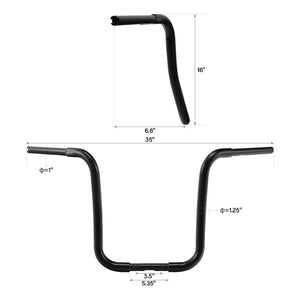 Guidon ape hanger pour Harley Softail et Sportster - vue 13
