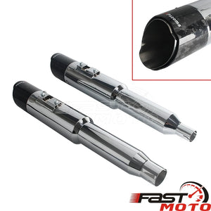 Silencieux d'échappement bagger 4,5" carbone slash cut pour Harley Touring M8 2017-2026 - vue 8
