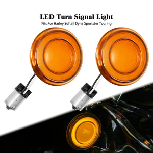 Clignotant LED rond style bullet pour moto Harley-Davidson - vue 8