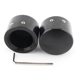Caches d'écrou d'axe avant 43 mm pour Harley Sportster Dyna Softail - vue 6