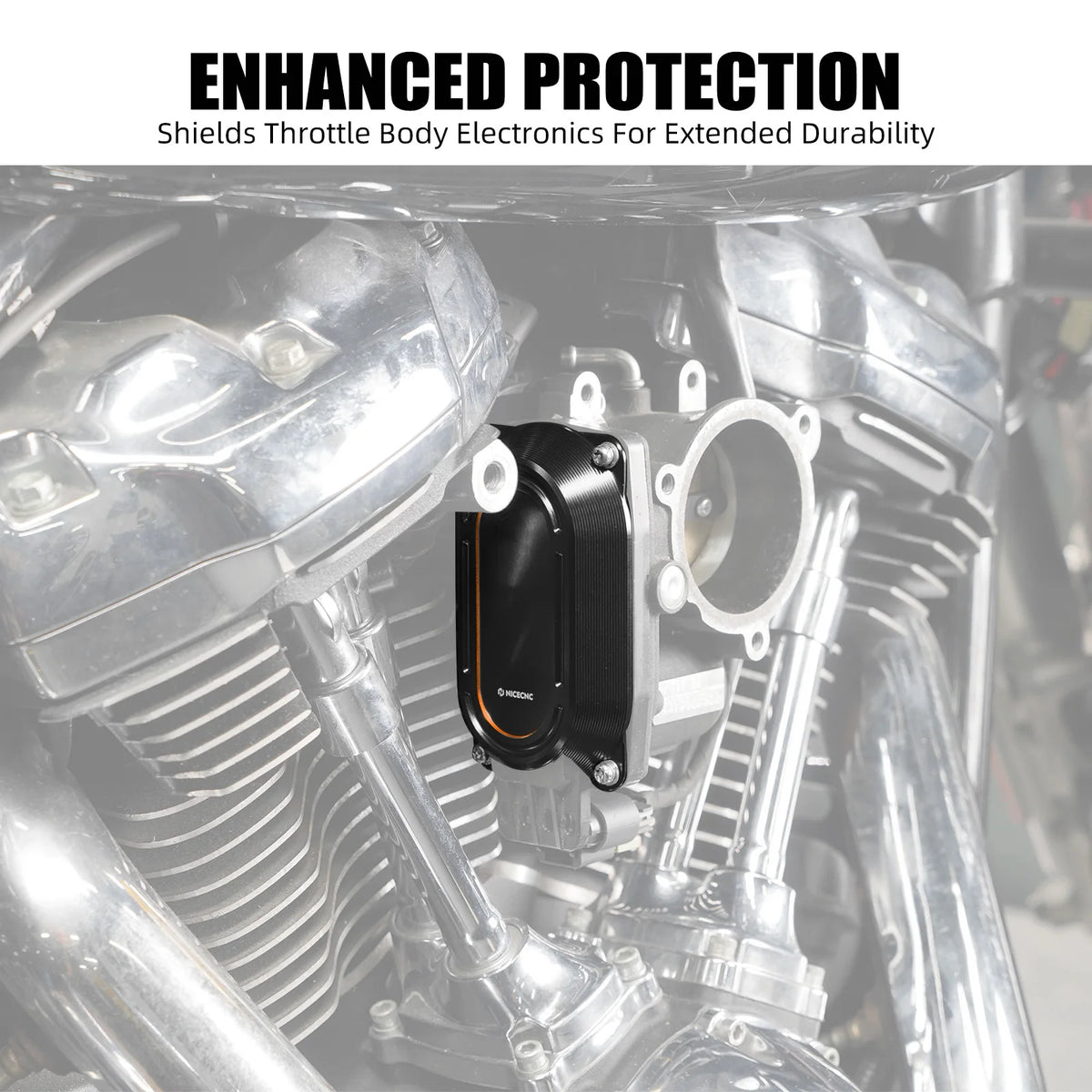 Cache de Corps de Papillon (Throttle Body Cap) Aluminium - Harley-Davidson Street Glide, Road King, Road Glide – photo 2/9