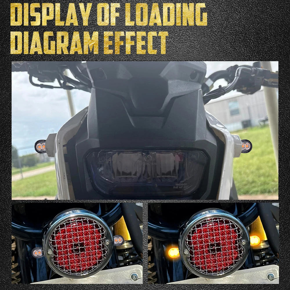 Clignotant LED universel mini 8mm - Harley Touring, Softail, Dyna, Sportster et autres marques – photo 2/13