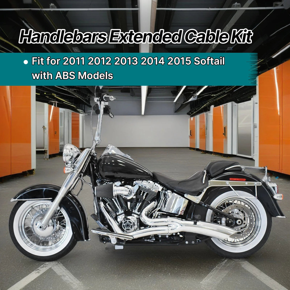 Kit de Câbles Rallongés pour Guidon - Harley-Davidson Softail 2011-2015 (Avec ABS) – photo 2/11