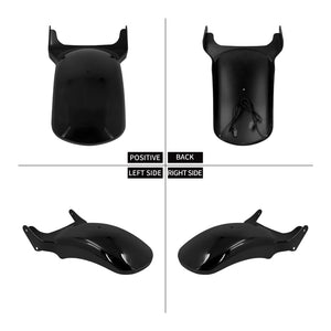 Garde-boue arrière raccourci et selle solo noire pour moto Harley-Davidson Softail - vue 4