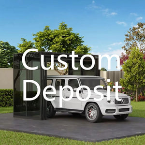 Abri de voiture pliable moderne en aluminium pour jardin - vue 9