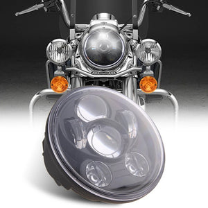 Phare LED noir 5,75 pouces avec feu de jour DRL 40W pour Harley Sportster 1200 et 883 - vue 2