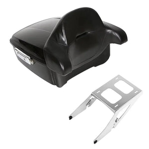 Top case ABS étanche avec dossier et porte-bagages pour Harley Low Rider ST, Sport Glide - vue 9
